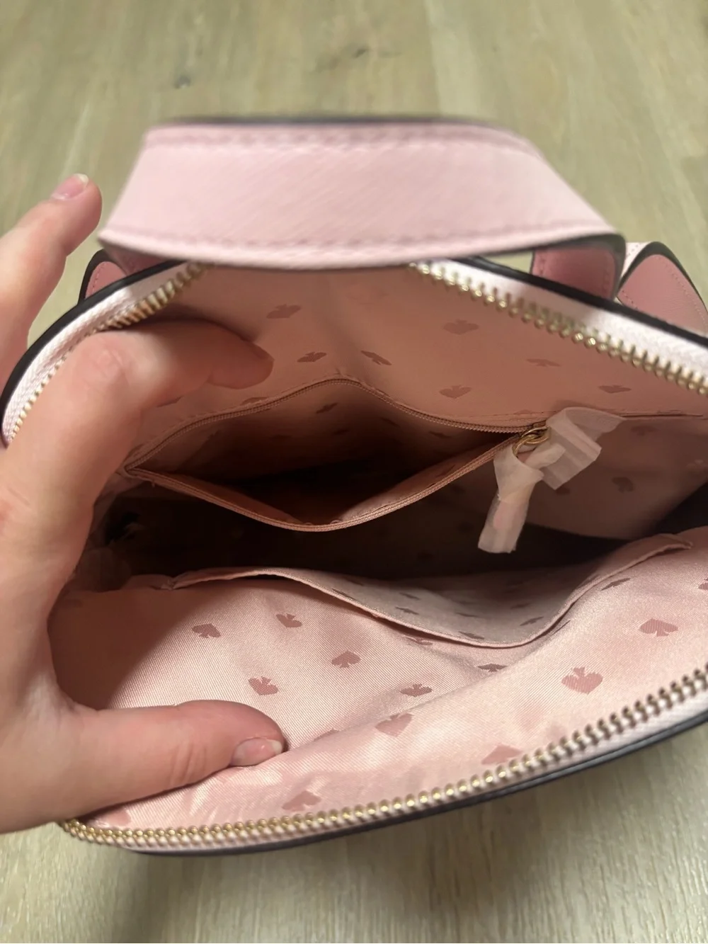 kate spade Pink Saffiano Mini Backpack